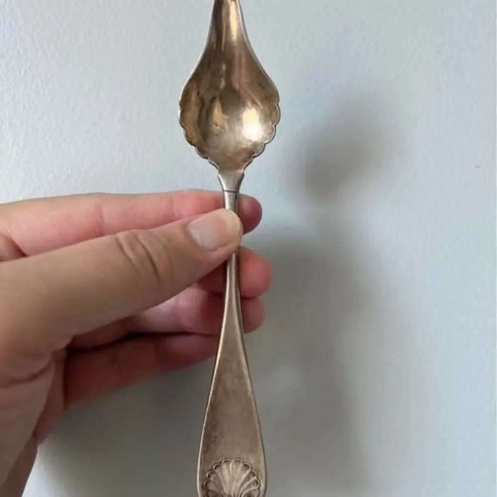 Vintage Silver-plated Spoon with Shell Motif